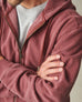 Men's Vintage Wash Relaxed Classic Full Zip - Washed Russet Brown